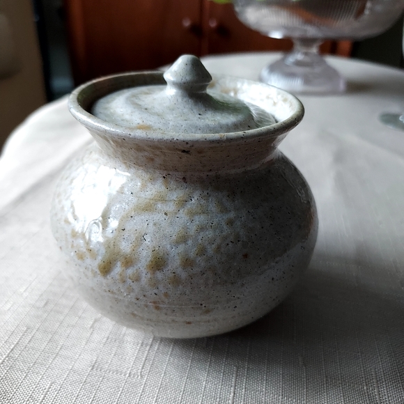 Vernon Owens Jugtown Stoneware Storage Jar vintage antique stone apothecary jar - Picture 13 of 16